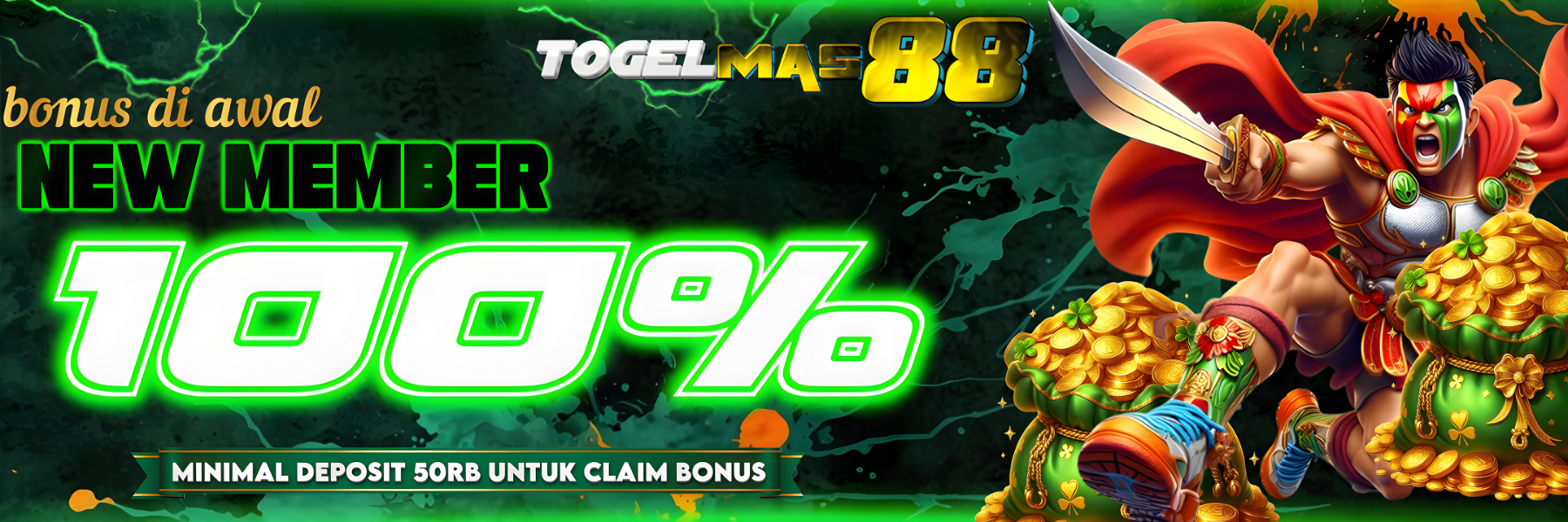 BONUS NEW MEMBER 100%